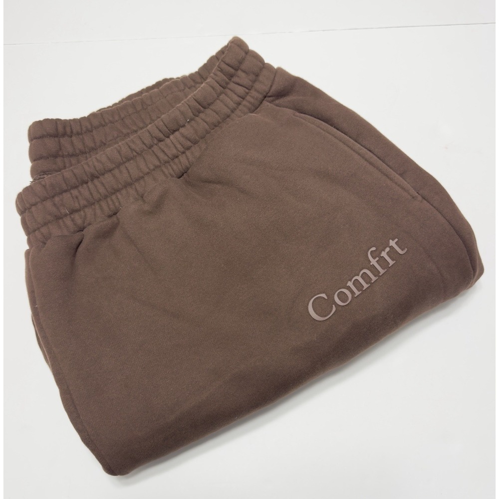 Cmfrt Unisex Heavyweight Fleece Sweatpants Joggers 3XL Brown USA Loungewear Cozy